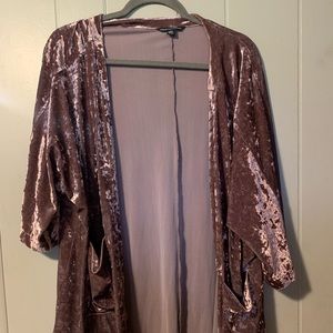 💖AE open kimono velvet cardigan - SM